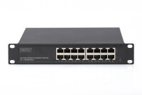 DIGITUS Switch 16-Port Gigabit 10"      Unmanaged schwarz
