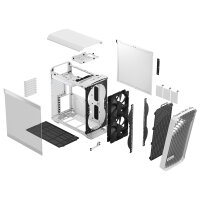 FRACTAL DESIGN Geh Torrent Compact White TG Clear Tint