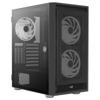 AeroCool Graphite ARGB v3 Window Black Edition Midi-Tower MicroATX / ATX / MiniITX ohne Netzteil