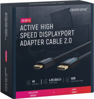 Clicktronic DP/HDMI 10m aktiv