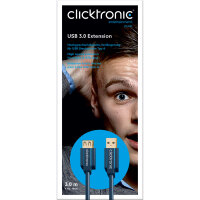 Clicktronic USB 3.0-A/A 3m
