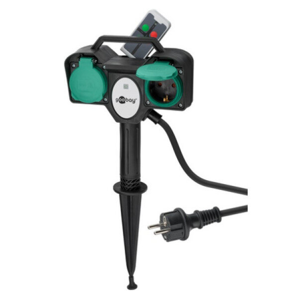 Goobay Gartensteckdose 2-fach