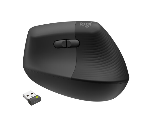 Logitech Wireless Mouse Lift right f.business Ergonomic bla