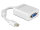 DELOCK Displayport Adapter mini DP -> D-Sub15 St/Bu w