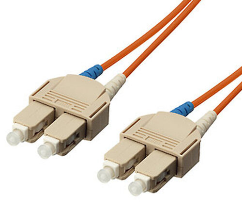 Equip Patchkabel SC->SC  5.00m Multimode  Duplex OM1  orange Polybeutel