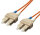 Equip Patchkabel SC->SC  5.00m Multimode  Duplex OM1  orange Polybeutel