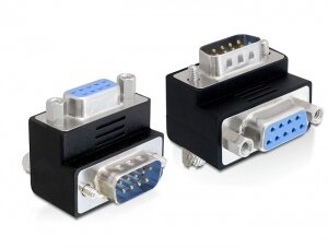 DELOCK Adapter D-Sub9 -> D-Sub9 St/Bu 90° Winkel