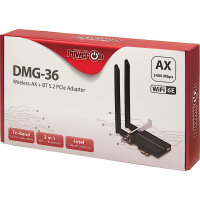 Inter-Tech Wi-Fi6E+ BT5.2 PCIe Adapter DMG-36 5400 Mbps retail