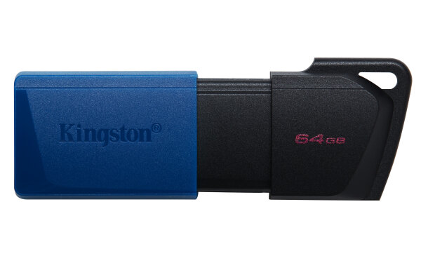 64GB Kingston DT DataTraveler Exodia M USB 3.0 Typ-A Stick Slider blau/schwarz
