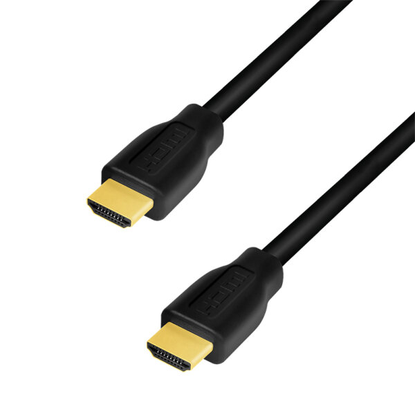 Logilink HDMI-Kabel A/M zu A/M, 4K/60 Hz, CCS, schwarz, 1,0m