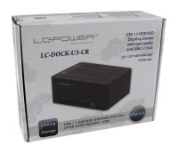 LC-Power Dockingstation USB 3.0 2-Bay 2,5"/3,5"HDD/SSD + Hub
