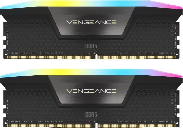 32GB Corsair Vengeance RGB CL36 Dual Channel RAM 2x 16GB DDR5-6200 Kit 1.3V DDR5 6200MHz schwarz