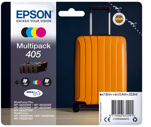 Patrone Epson 405 4er-Pack black + color               T05G6