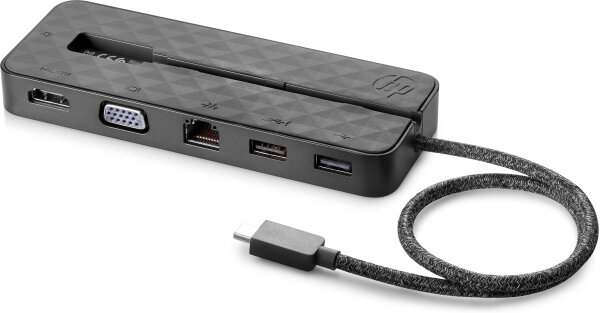 HP USB-C Mini-Dockingstation USB 2.0/3.0 HDMI DP VGA Power Delivery