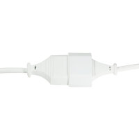 Logilink Netzkabel Euro CEE 7/16 Stecker zu Dose, 2m, Weiß