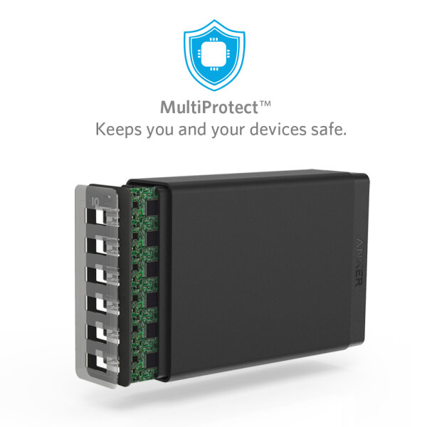 Anker 60W 6-Port DesktopCharge