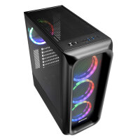 Sharkoon Gehäuse TK5M        RGB    ATX      1xAcryl schwarz