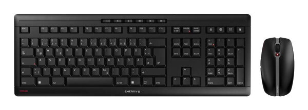 CHERRY TAS Desktop-Set STREAM Wireless DE-Layout schwarz