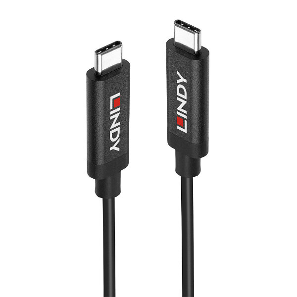 LINDY USB 3.1 Gen 2C/C Activekabel für Daten und Video, 5m