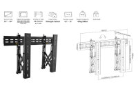 Equip 37"-70" Pop-Out-Videowandhalterung