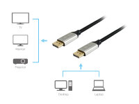 Equip DP DisplayPort 1.4 Kabel 32.4Gbit/s 8K / 60Hz 3m...