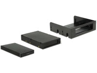 DELOCK Wechselrahmen 1x 2,5" SATA HDD in 3.5" oder 5.25" Sch