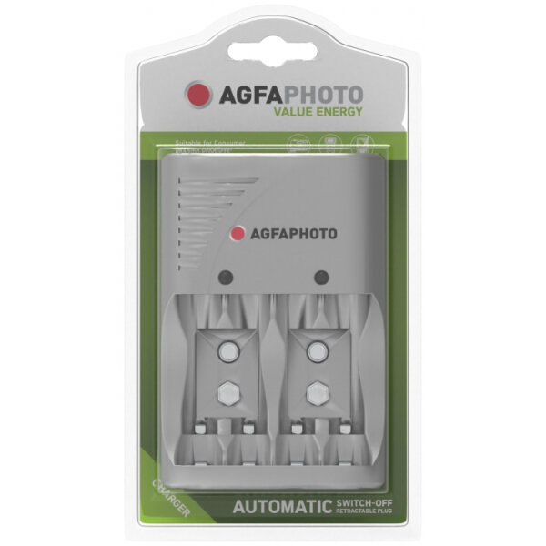 AgfaPhoto Ladegerät Value Energy für AA/AAA/9V          1St.