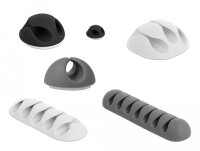 DELOCK Kabelhalter Kombi Set 6 Stück