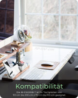 Tischgestell IcyBox elektr. höhenverstel. ohne Platte schwa. (Speditionsversand)