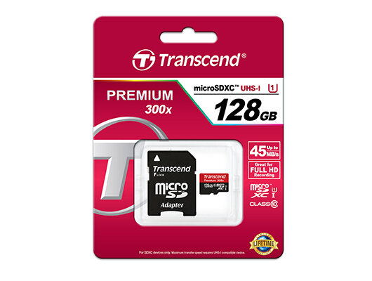 Transcend TS64GSDU3 128 GB MicroSDHC MLC Klasse 10