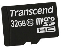 Transcend TS32GUSDC10 Speicherkarte 32 GB MicroSDHC NAND...