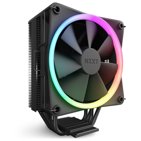 NZXT T120 CPU Air Cooler Black 120mm RGB Fan PWM Heatpipe Kühler schwarz