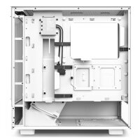 NZXT H5 Elite Window RGB White Edition Glasfenster LED-Steuerung ATX Midi-Tower weiß
