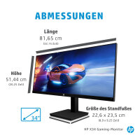 86.4cm(34")HP X34 2V7W6E9