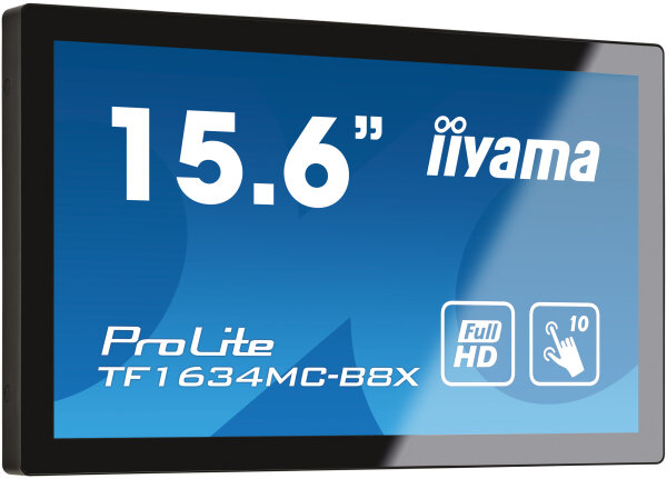 IIYAMA 39.5cm (15,6") TF1634MC-B8X  16:9 M-Touch HDMI+DP