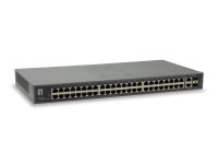 LevelOne FE Switch 48xPoE+/1xSFP/1xST MM         50W   1Gbps