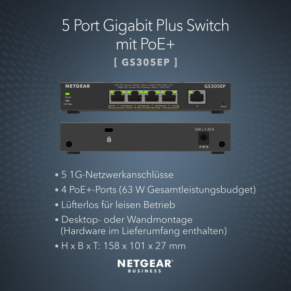 Netgear GS305EP Smart 5-Port