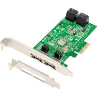 Dawicontrol PCI Card PCI-e DC-624e  RAID R2 4-Kanal SATA...