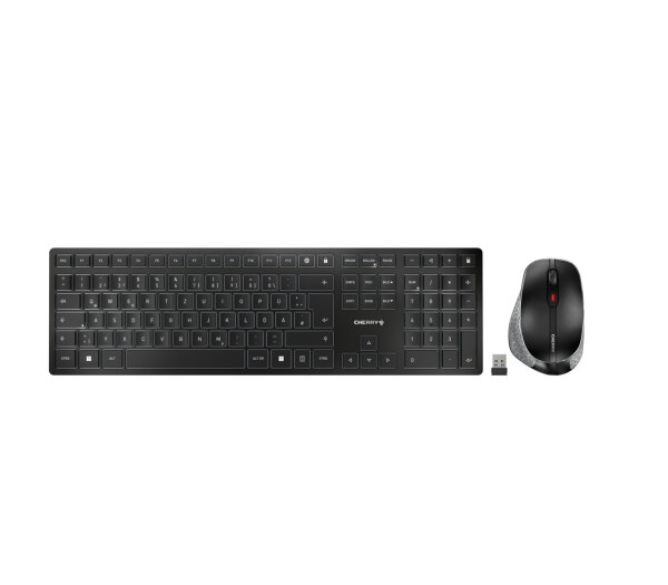 Cherry DW 9500 Slim Wireless Desktop 2.4GHz Funktastatur+Funkmaus QWERTZ schwarz