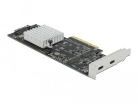 DELOCK PCI Expr x8 Card zu 2x extern USB-C 20Gbps USB 3.2