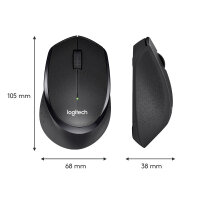 Logitech Wireless Mouse M330 silent plus black retail