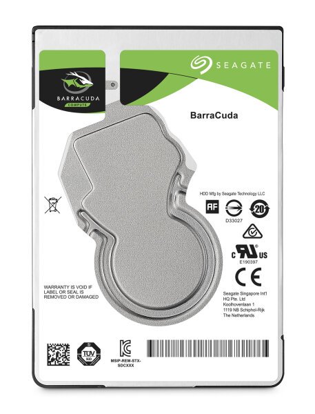 4TB Seagate BarraCuda Compute 2.5" Serial ATA 6Gb/s 5400U 128MB 15mm Höhe Festplatte 2,5 Zoll 4000GB