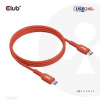Club3D Kabel   USB 2   Typ C  PD 240W / 480Mb       4m St/St retail