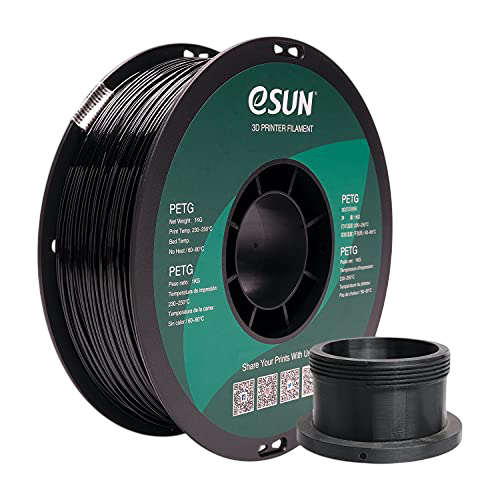 eSUN PETG Filament Spule 1kg 1.75mm schwarz