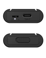 IcyBox External M.2 2230 / 2242 / 2260 / 2280 SSD Case USB-C 3.1 schwarz  M2 Gehäuse USBC extern