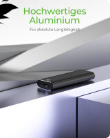 IcyBox External M.2 2230 / 2242 / 2260 / 2280 SSD Case USB-C 3.1 schwarz  M2 Gehäuse USBC extern