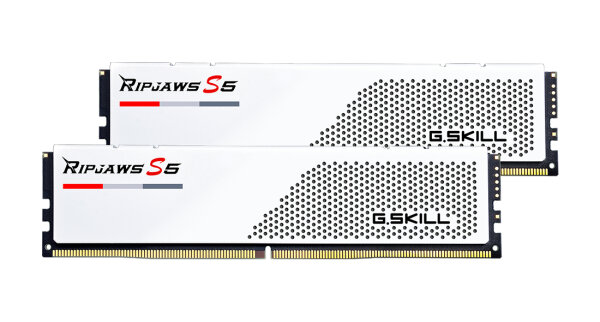 32GB G.Skill DDR5-6000 CL30 2x 16GB Kit white PC 6000 32-RS5W DDR5 6000MHz RAM Dual-Channel weiß