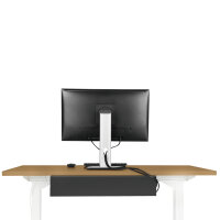 Logilink Kabelsmanagementsystem m.Untertischmontage, schwarz