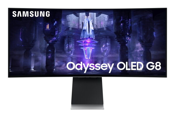 86.4cm (34") Samsung Odyssey OLED G8 S34BG850SU QD-OLED 21:9 UWQHD 175Hz Curved Gaming Monitor 0.1ms