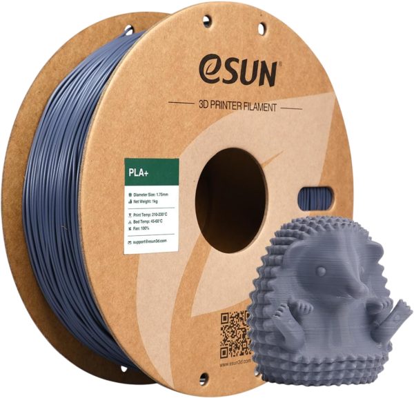 eSUN PLA+ 1.75mm Filament Spule 1kg PLA grau
